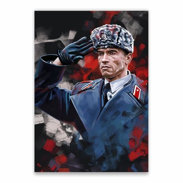 Arnold Schwarzenegger Painting Poster - A1
