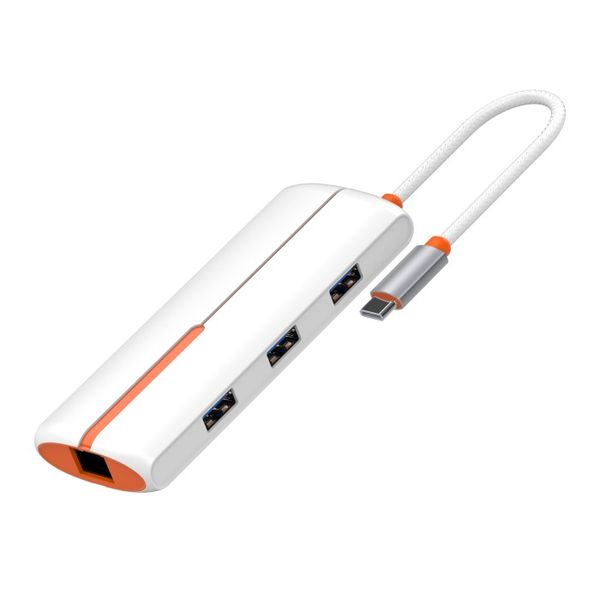 6 in1Type C Docking Station PD 100Watt-5GBPS-Transmission Speed-LDNIO-DS26H