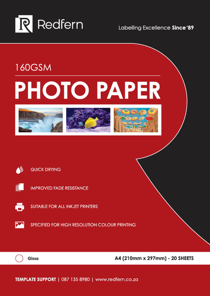 Redfern Inkjet Photo Paper A4-Gloss