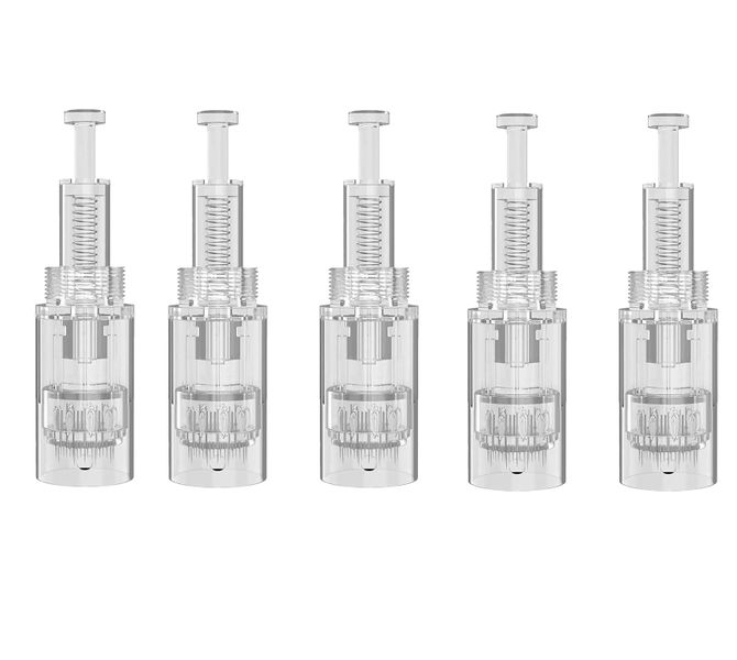 LED Derma Pen Dr Pen Replacement Cartridges - 12 Needles (5 Pack)