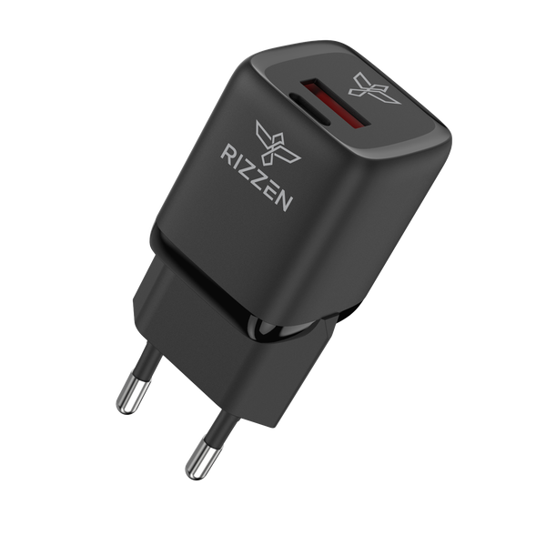 RIZZEN Premium 33W Dual Port Rapid Wall Charger