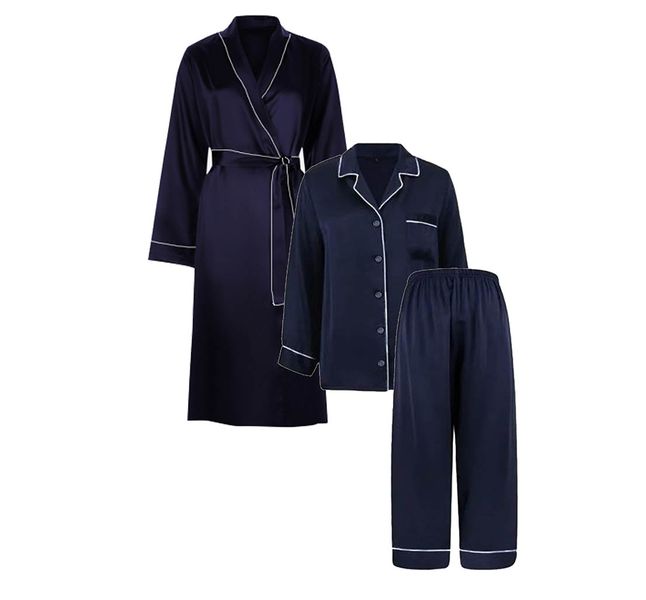 PJ Warehouse - Navy Rayon Sleepwear Set