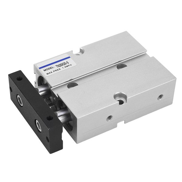 Double Rod Air Cylinder 20mm Bore Stroke Aluminum