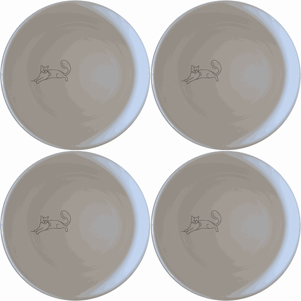 Lazy Stretching Cat Bowl Set of 4 - Range 4