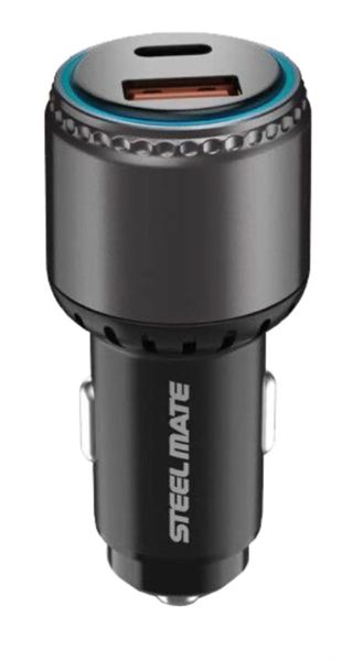 Steelmate Automotive UC63M 63Watt USB Super Fast Car Charger Type C 3.0