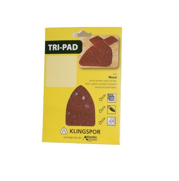 Klingspor - 15cm 11 Hole Tri-Pad Hook &amp; Loop Conversion Pad