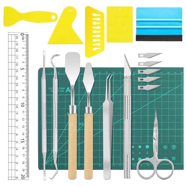 19-in-1 Precision Craft Tools Kit for DIY,Weeding Vinyl,Silhouettes,Cameos