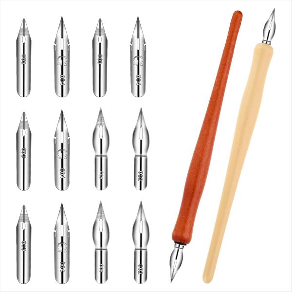 10 Pcs Dip Pen Set Nib Pen Holder Comic Pen Nib Set