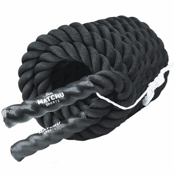 MATCHU Battle Rope - 9 meter x 38mm - HIIT Rope - 8kg