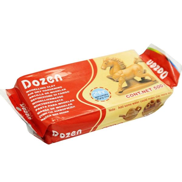 Teracotta Brown Modelling Air Dry Hardening Craft Water Clay 500g