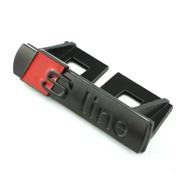 Audi S-LINE Matt Black Badge Set (AD-SLINE-BADGE-MBK)