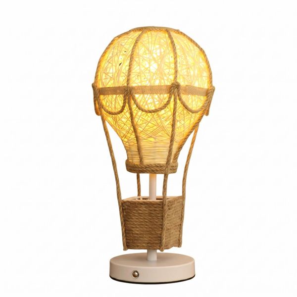 Boho Hot Air Balloon Night Lamp for Bedroom Decor