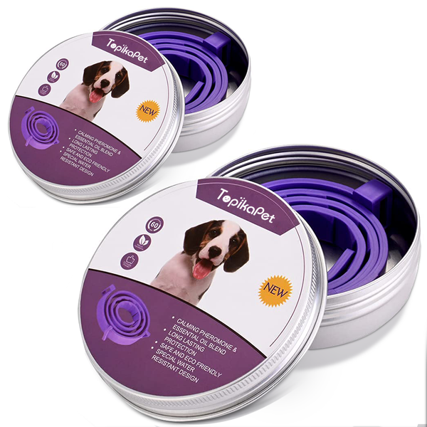 2PCS Easy To UseDog Sedation Soothing Collar Relieves Anxiety