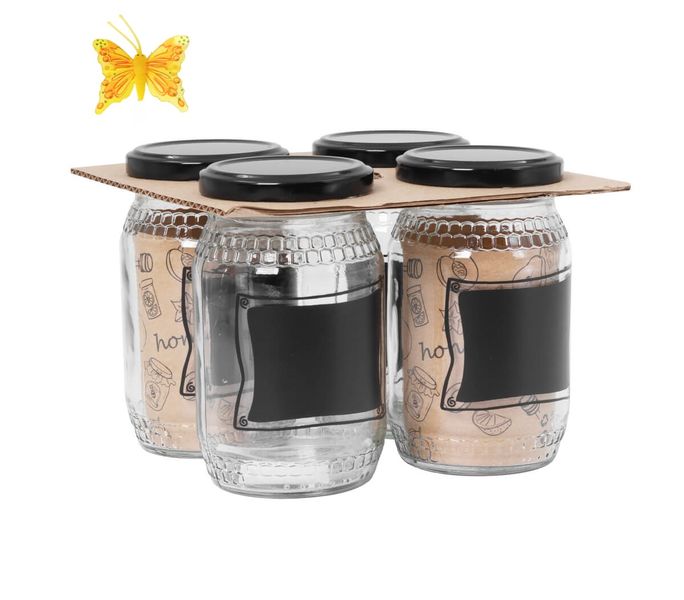 Chalkboard Storage Container 4 Pack With Butterfly Craft