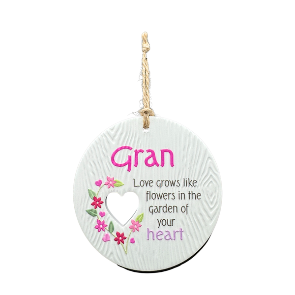 Piece of my Heart Ceramic Plaque - Gran