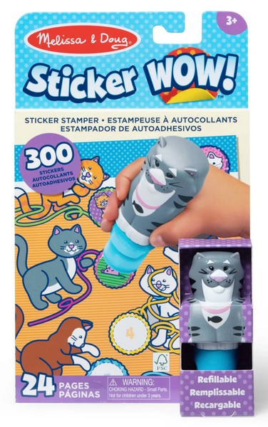 Melissa &amp; Doug Sticker Wow! Activity Pad &amp; Sticker Stamper - Cat