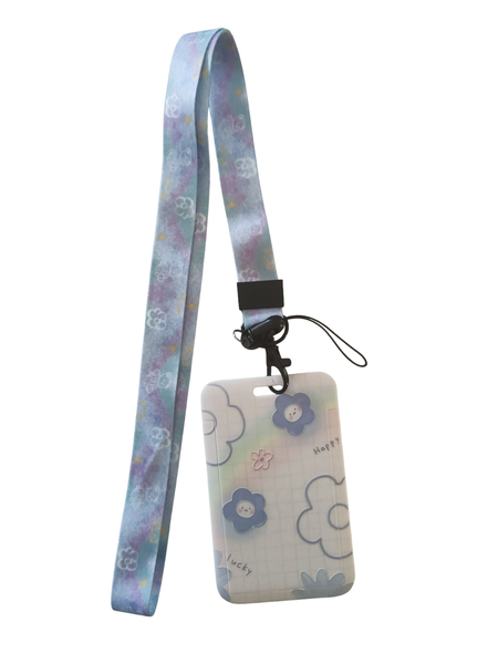 Flamboyant Flower Lanyard/Card Holder