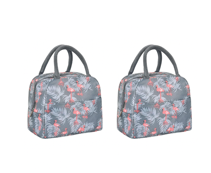 2 Pack Contemporary Thermal Insulated Lunch Bag