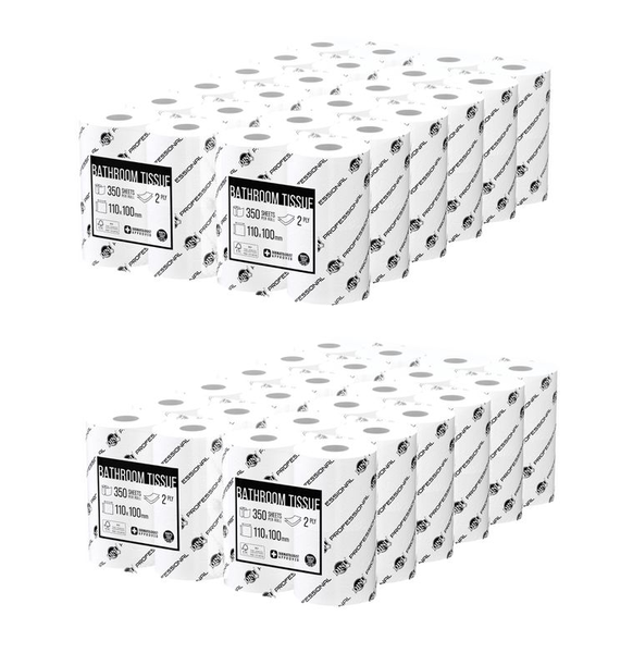 Dinu Professional Bathroom Tissue 2 Ply - Toilet Paper - Pack Of 48 Rolls