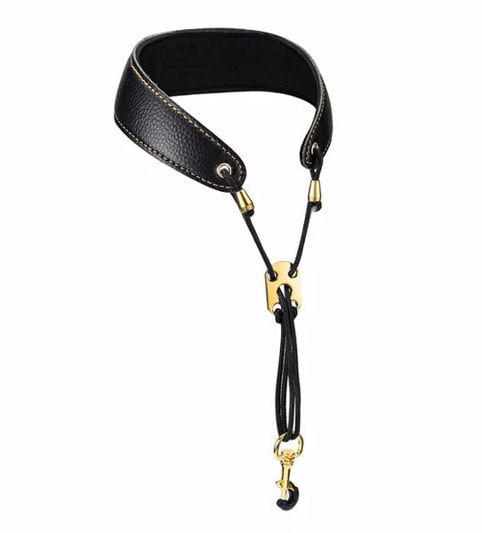 PU Universal Fit Sax Neck Strap Harness, Adjustable Length, Swivel Snap