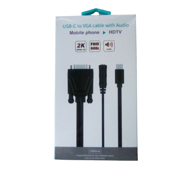USB to VGA Cable with Audio