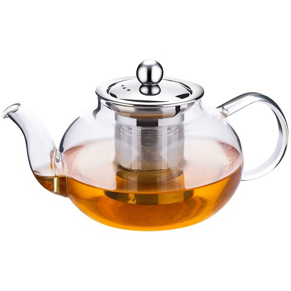 Yokinto Transparent Glass Tea-Pot with glass Infuser