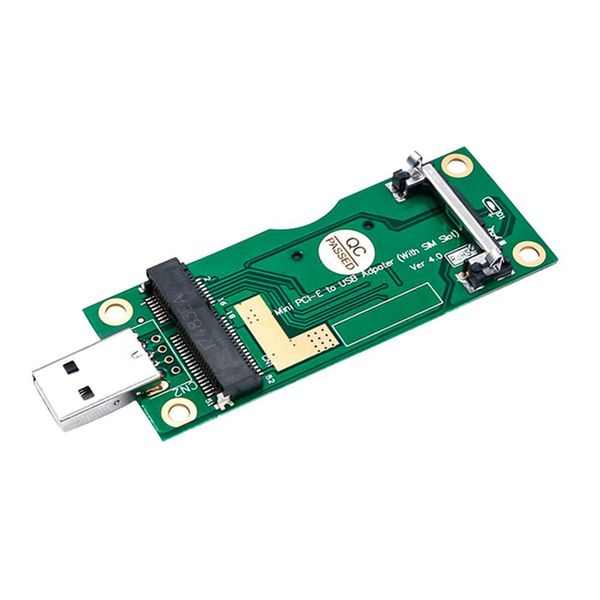 Mini PCI-E to USB Adapter with SIM 8Pin Card Slot Plug and Play