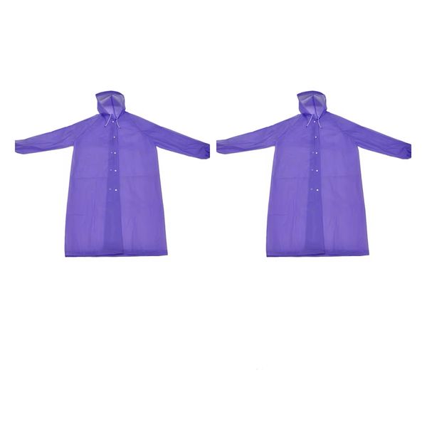 Lightweight Raincoat - Pack of 2-Purple