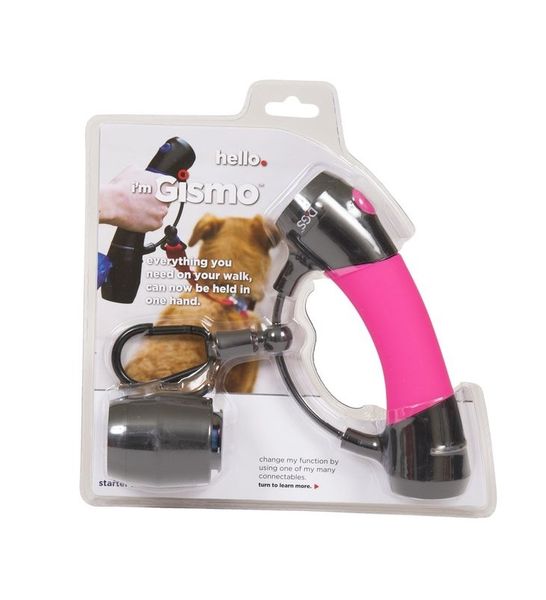 I'm Gismo - Handle with Poop Bag Dispenser Hot Pink