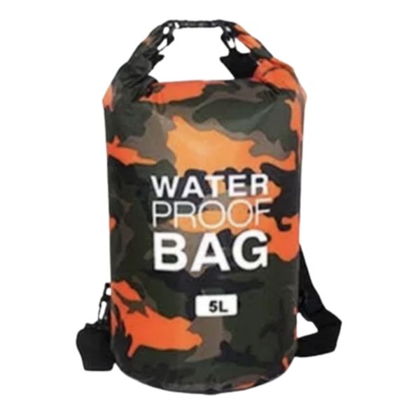5L PVC Waterproof Drybag/Ocean Pack For Beach, River &amp; Hiking (Army Design)