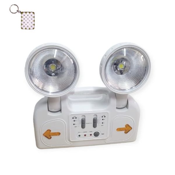 JG8810 White Rechargeable Emergency Lamp And A Keyholder