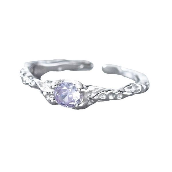 ZELTRYN Lava Textured Open Ring