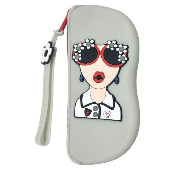 Cartoon Silicone Eyeglass Case Portable Sunglasses Storage Pouch