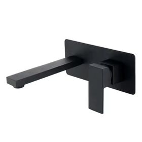 Brass Wall-mounted Basin Mixer Matte Black | Shop Today. Get it ...