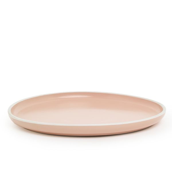 George &amp; Mason - Dusty Pink Ceramic Stackable 4 Pack Dinner Plates