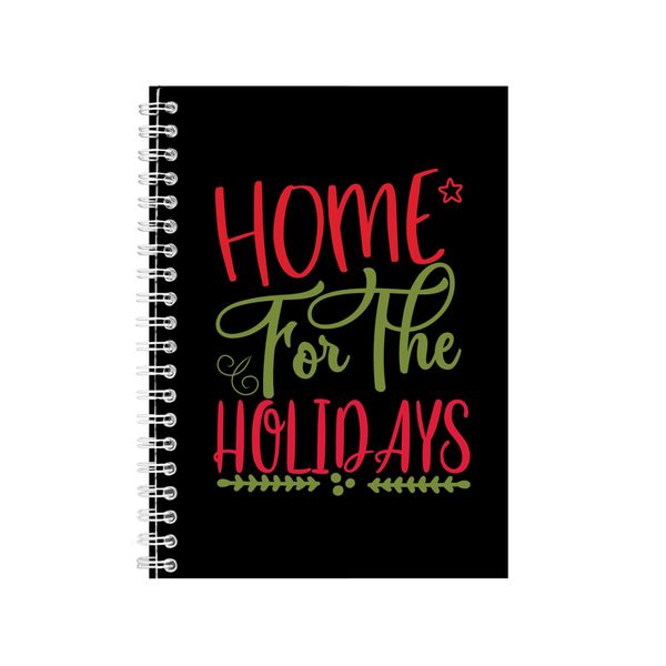 Home For The Holidays Notebook Festive Gift Idea A4 Notepad 135