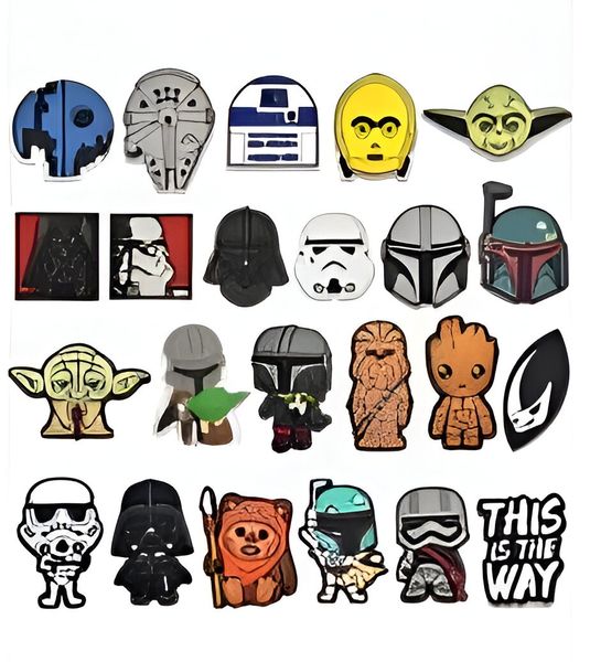23Pcs Star wars Shoe Charms