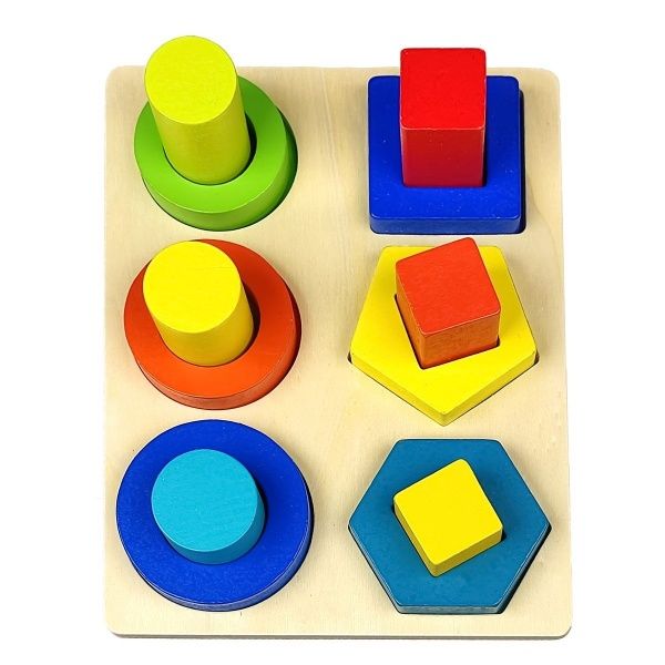 Baby/Kids Wooden Colorful Shape Sorter Board BT