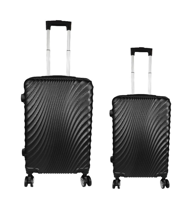 2 Piece Travel Suitcase, Sizes 26 22, Hard Shell With Combo Lock