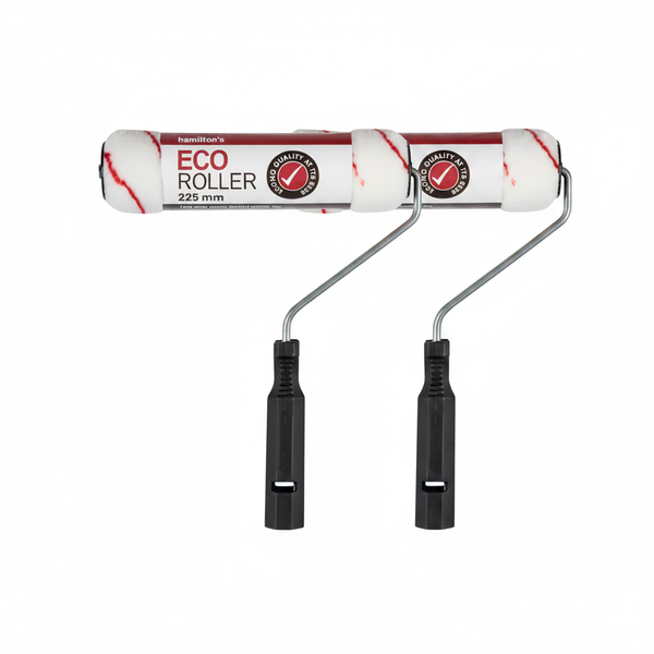 Hamiltons Eco-Friendly 225mm Paint Roller for Smooth Coverage - 2 Pack