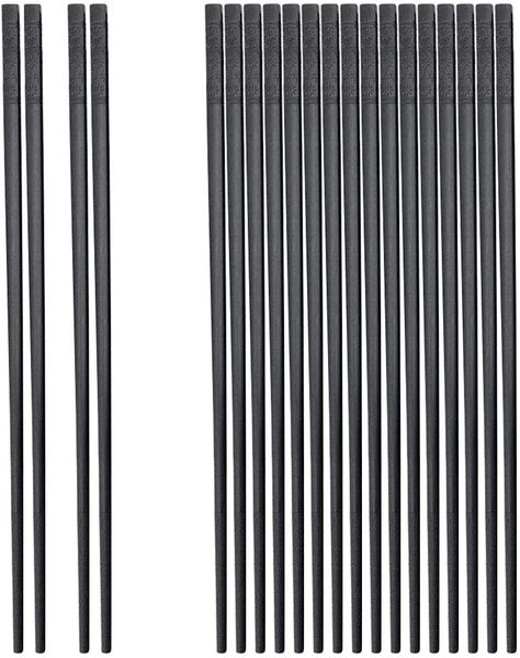 Chopsticks:10 Pairs Reusable Fiberglass Chopsticks Set (Dishwasher safe)