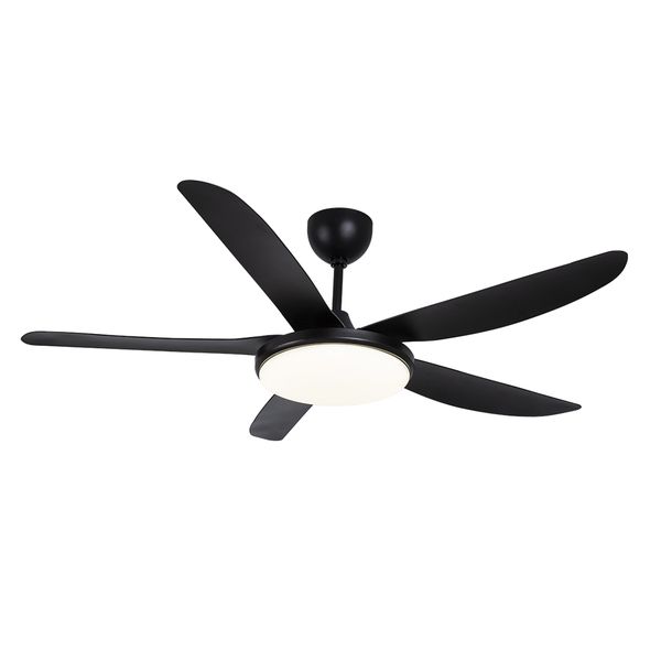 54-Inch Ceiling Fan with Light and Remote control,Black