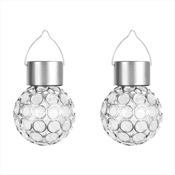 2 Pcs Out Door Decor Led Solar Lights Outdoor Compatible with Universal
