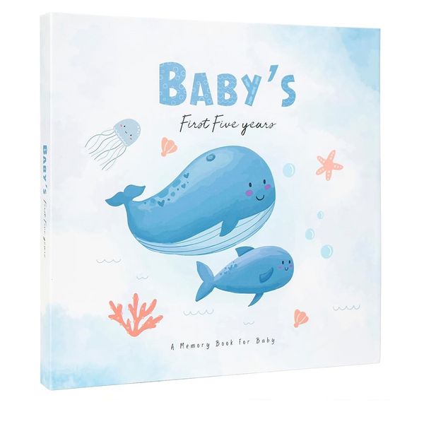 Baby Memory Book Animal Keepsake Record Growth Journal Hand Account-A