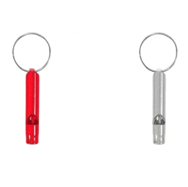 Aluminum Emergency Survival Whistle With Keychain