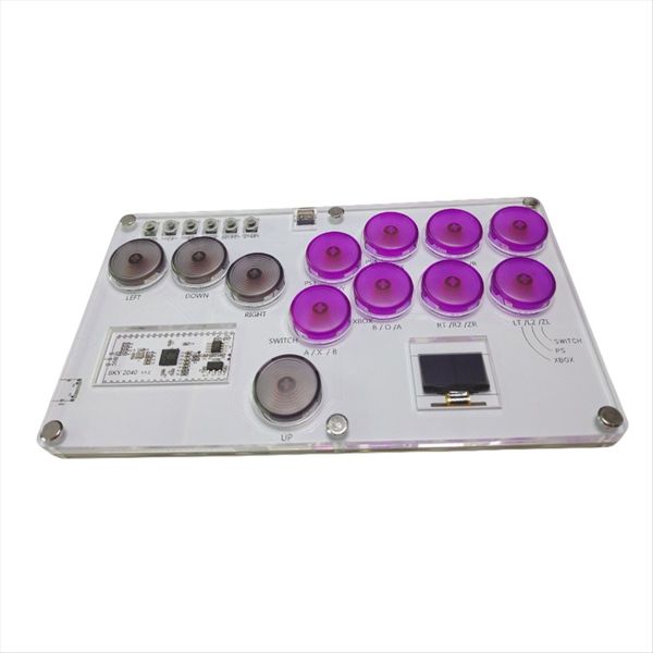 Arcade Joystick Hitbox Street Fighter Controller For Pc/Ps4 Purple