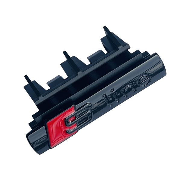 Audi S-Line Gloss Black Front Grill Badge (AD-SLINE-FG001-GBK)