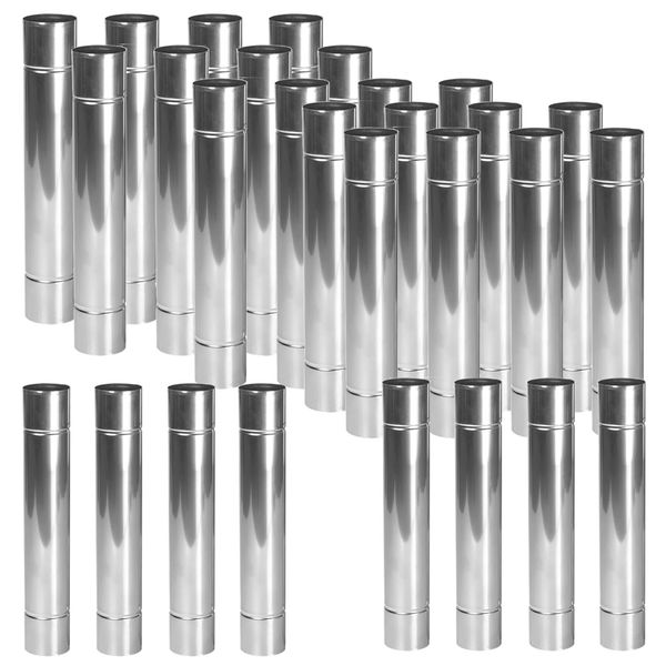 Home Stainless Steel Extension Exhaust Smoke Chimney Tube Set Of 50 -30cm