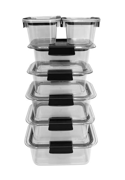 Melzware Clear Airtight Lunch/ Meal Prep Container - 7 Piece Set