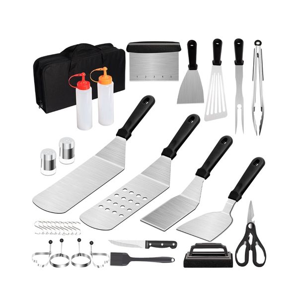 Herqona - 32 Pcs BBQ Tool Set with Storage Bag